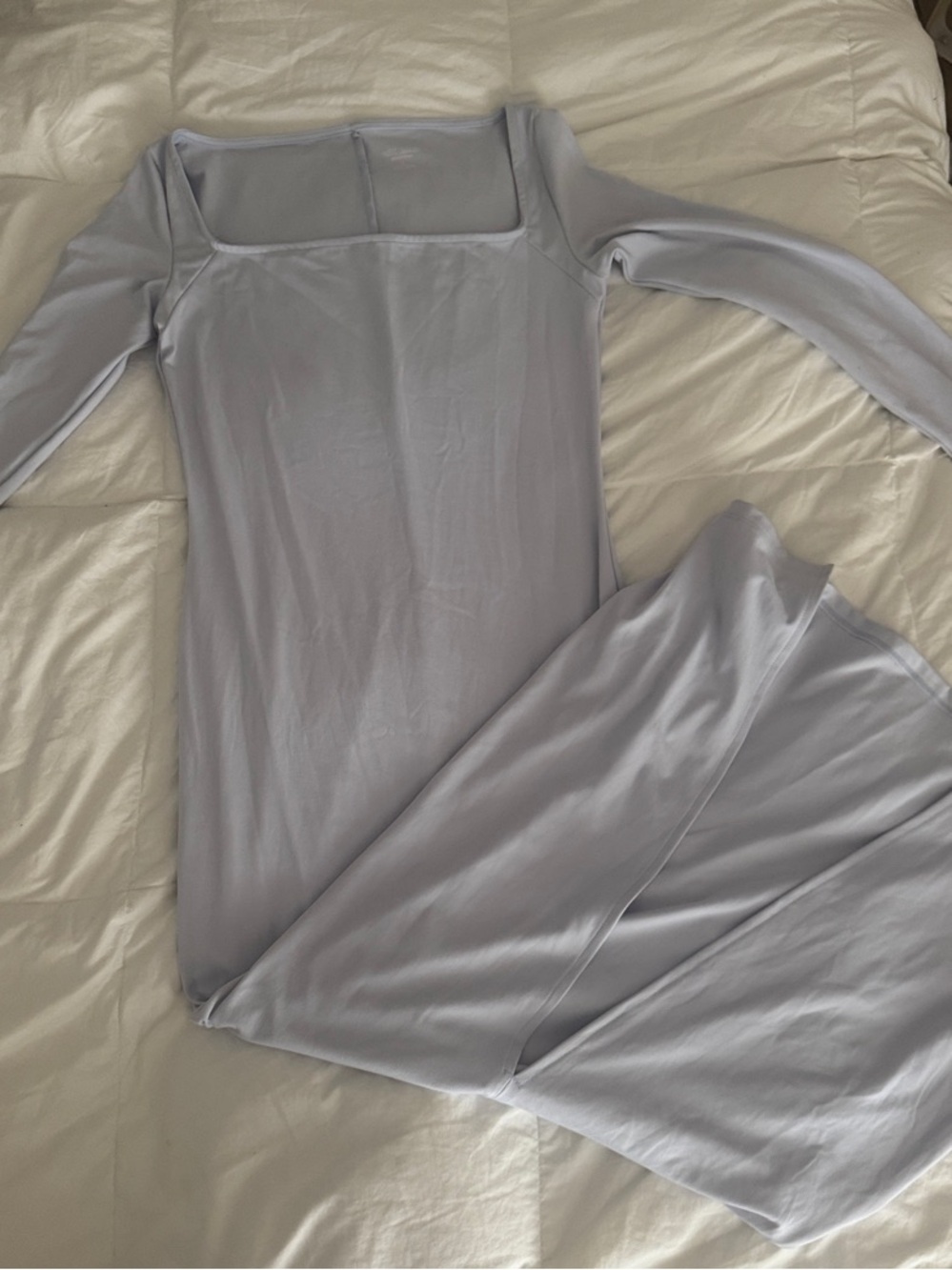 wild fable Lilac Long Sleeve Square Neck Sleep Set